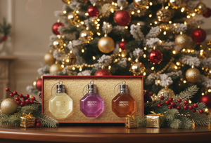 Molton Brown 3pc Festive Bath & Shower Gel Bauble Gift Set 75ml Each