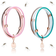 Load image into Gallery viewer, Glamza DEET-Free Mosquito Repellent 4-Band Bracelet – Free Delivery
