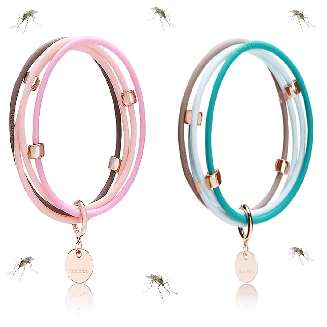 Glamza DEET-Free Mosquito Repellent 4-Band Bracelet – Free Delivery