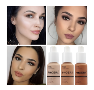 Phoera Foundation Full Coverage Flawless Matte Liquid Foundation - 1 or 2 Pack - Free Delivery