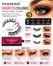 Load image into Gallery viewer, Phoera Magnetic Eyelashes - 3 Stunning Designs with Free UK Postage