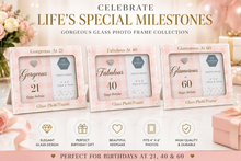 Load image into Gallery viewer, Birthday Milestone Photo Frames – 21, 40 &amp; 60 | 4" x 6" | The Leonardo Collection by Lesser &amp; Pavey