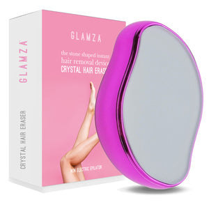 Glamza Crystal 'Hair Eraser' - The Stone Shaped Instant Hair Removal Device - Non Electric Epilator