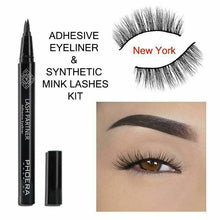 Load image into Gallery viewer, Phoera Glam Express Adhesive Eyeliner &amp; Lash Kit – Quick &amp; Effortless Application