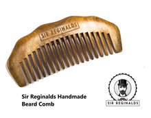 Load image into Gallery viewer, Sir Reginald&#39;s 3 Piece Beard Grooming Kit – 100ml Beard Oil, Sandalwood Comb &amp; Foldable Moustache Comb – Free UK Delivery