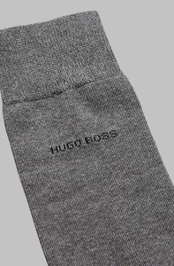 Hugo Boss Gift Set Gift Box 4 (Mixed Black, Blue, Greys) Pairs Mens Socks