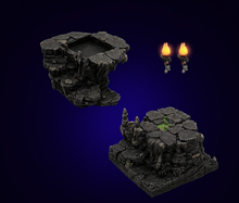Load image into Gallery viewer, Dwarven Forge - Stairway to Violence &amp; Short Stilt Pack - Unpainted