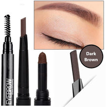 Load image into Gallery viewer, Glamza 3-in-1 Smooth Stereo Eyebrow Pen – Precision, Convenience, Versatility &amp; Optional Eyebrow Stencil