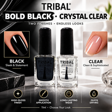 Load image into Gallery viewer, Tribal Black and Clear Nail Polish Collection – 11ml