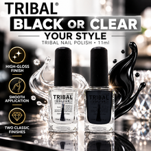 Load image into Gallery viewer, Tribal Black and Clear Nail Polish Collection – 11ml