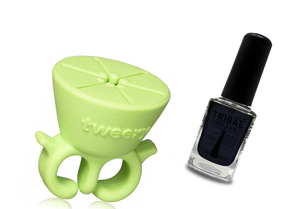 Tweexy Nail Polish Holder – Blue or Green - Plus Mystery Nail Polish