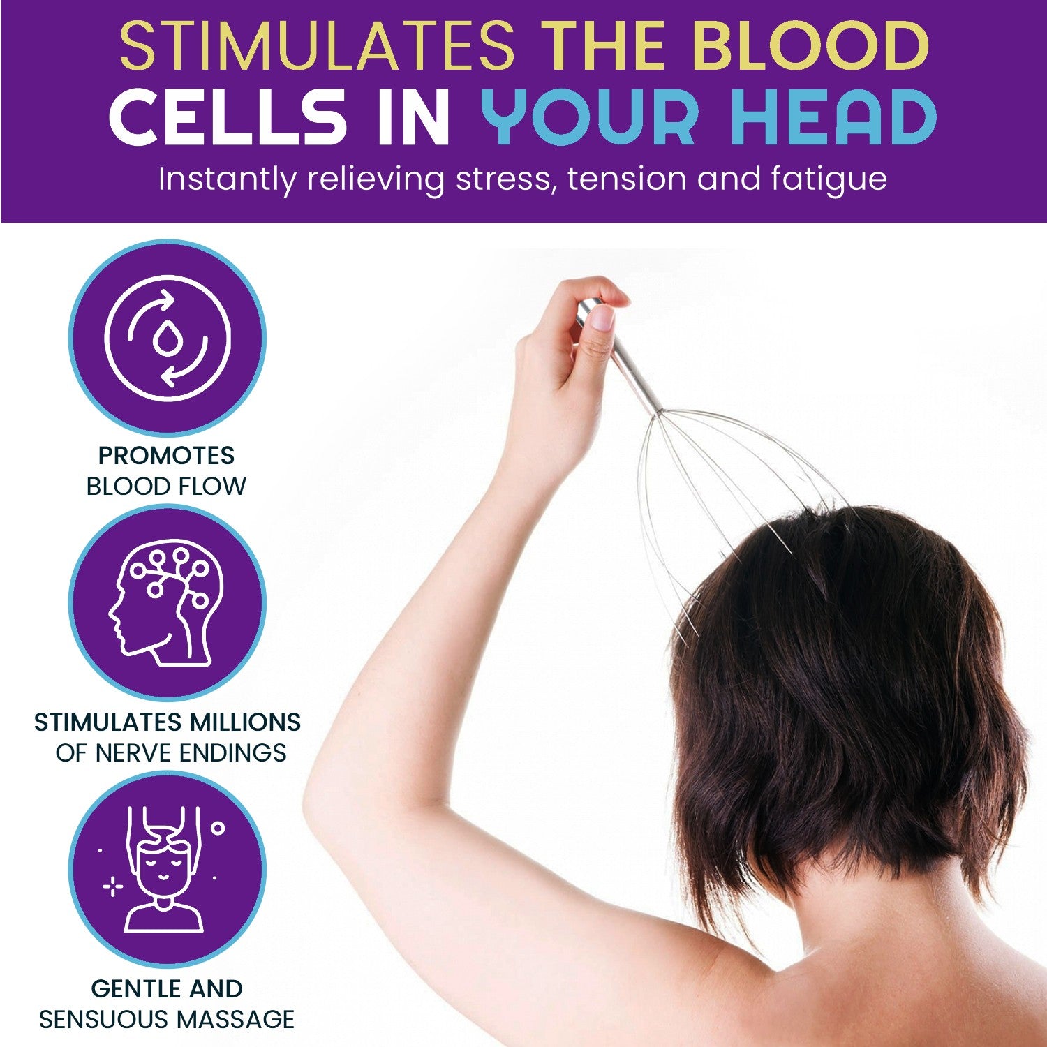 Volumon Vibrating Head Massager Hair Growth & Stress Relief with Free UK Delivery Volumon Vibrating Head Massager Hair Growth & Stress Relief with Free UK Delivery