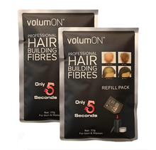 Load image into Gallery viewer, Volumon Unisex Hair Loss Concealer Refill Packs – 22g (Single or Double Pack) – Free UK Delivery