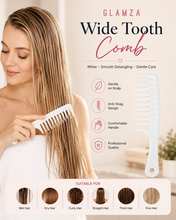 Load image into Gallery viewer, Glamza Big Wide Tooth Comb - Black or White