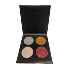 Load image into Gallery viewer, 4pc Glitter Eyeshadow Palette
