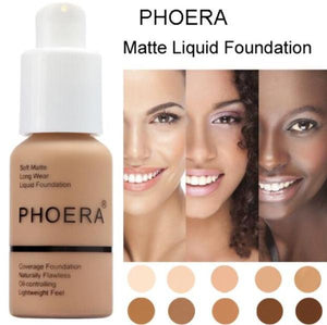 Phoera Foundation Full Coverage Flawless Matte Liquid Foundation