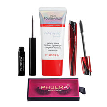 Load image into Gallery viewer, Phoera Bundle 3 - 4pc Makeup Kit