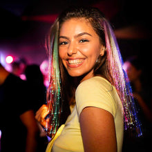 Load image into Gallery viewer, LED Fibre Optic Hair Extensions - Flash Braids