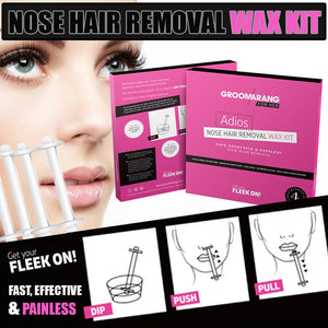 Groomarang For Her – Adios Nose Hair Removal Wax Kit & Optional Bundle
