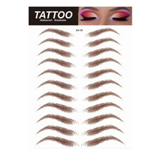 Load image into Gallery viewer, Glamza 4D Eyebrow Tattoos - 10 Pairs Per Sheet