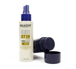 Beaver Professional Keratin System Hair Loss Building Fibres 12g or 28g with Optional Beaver Fibre Hold Spray
