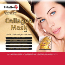 Load image into Gallery viewer, Infinitive Beauty 24K Gold Collagen Crystal Face Masks