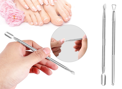 Gel Polish Nail Scraper with Triangle Head & 2 in 1 Nail Scraper and Cuticle Pusher