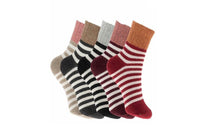 Load image into Gallery viewer, Generise Ladies Thick Woolly Socks - 5 Pairs &amp; 5 Designs