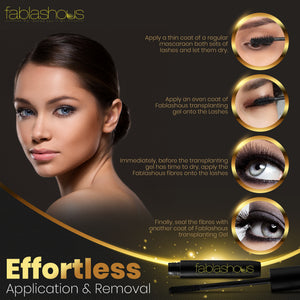 Fablashous 3D Fibre Lash Mascara Gel & Fibres - Thickening & Lengthening