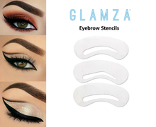 Load image into Gallery viewer, Glamza Eyebrow Stencils 3, 6 or 9 Pack