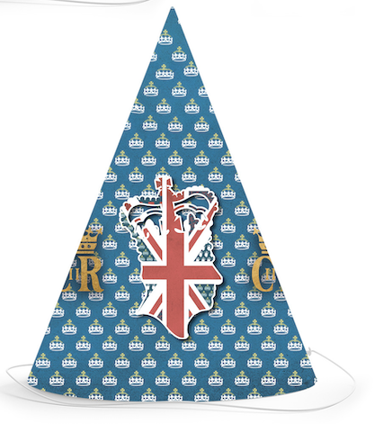 Vintage Royal Coronation Elasticated Hats 8 Pack