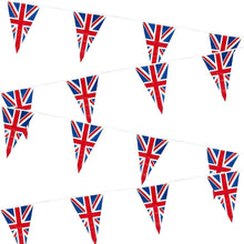 Load image into Gallery viewer, Union Jack Bunting PVC 10 Flags - 12ft