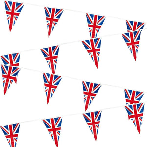 Union Jack Bunting PVC 10 Flags - 12ft
