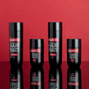 Volumon KERATIN Hair Loss Building Fibres Kit 12g or 28g with Fibre Hold Spray and Optimiser Comb