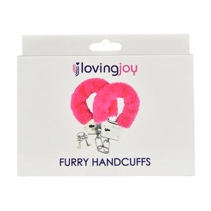 Adult - Loving Joy Furry Handcuffs Pink