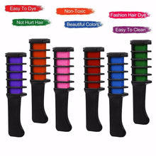 Load image into Gallery viewer, Glamza 6 Pack Hair Chalk Combs
