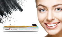 Load image into Gallery viewer, IB Charcoal Teeth Whitening Powder and IB Bamboo Toothbrush Kit