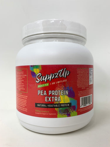 SUPPZUP Pea Proetein Extra 500g - Vegan & Vegetarian Friendly!!