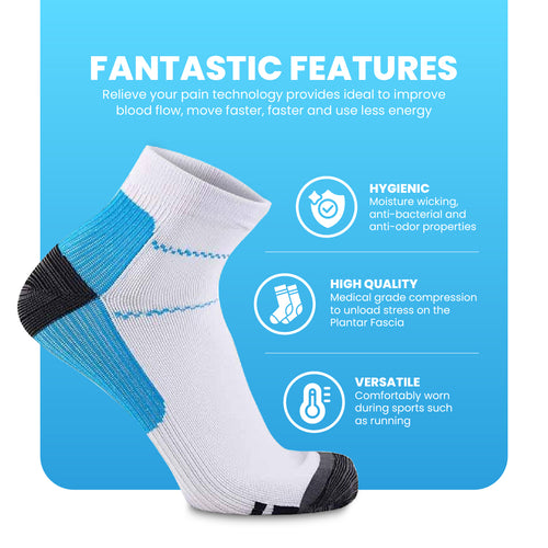 Pain Relief Plantar Compression Ankles Socks