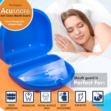 Load image into Gallery viewer, Acusnore Anti Snore Mouth Guard Gum Shield - Snoring and Sports Use