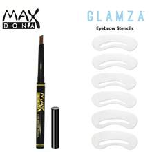 Load image into Gallery viewer, Maxdona Eyebrow Pens &amp; 6 Eyebrow Stencils