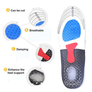Sports Adjustable Arch Support Orthotic Footwear Insoles