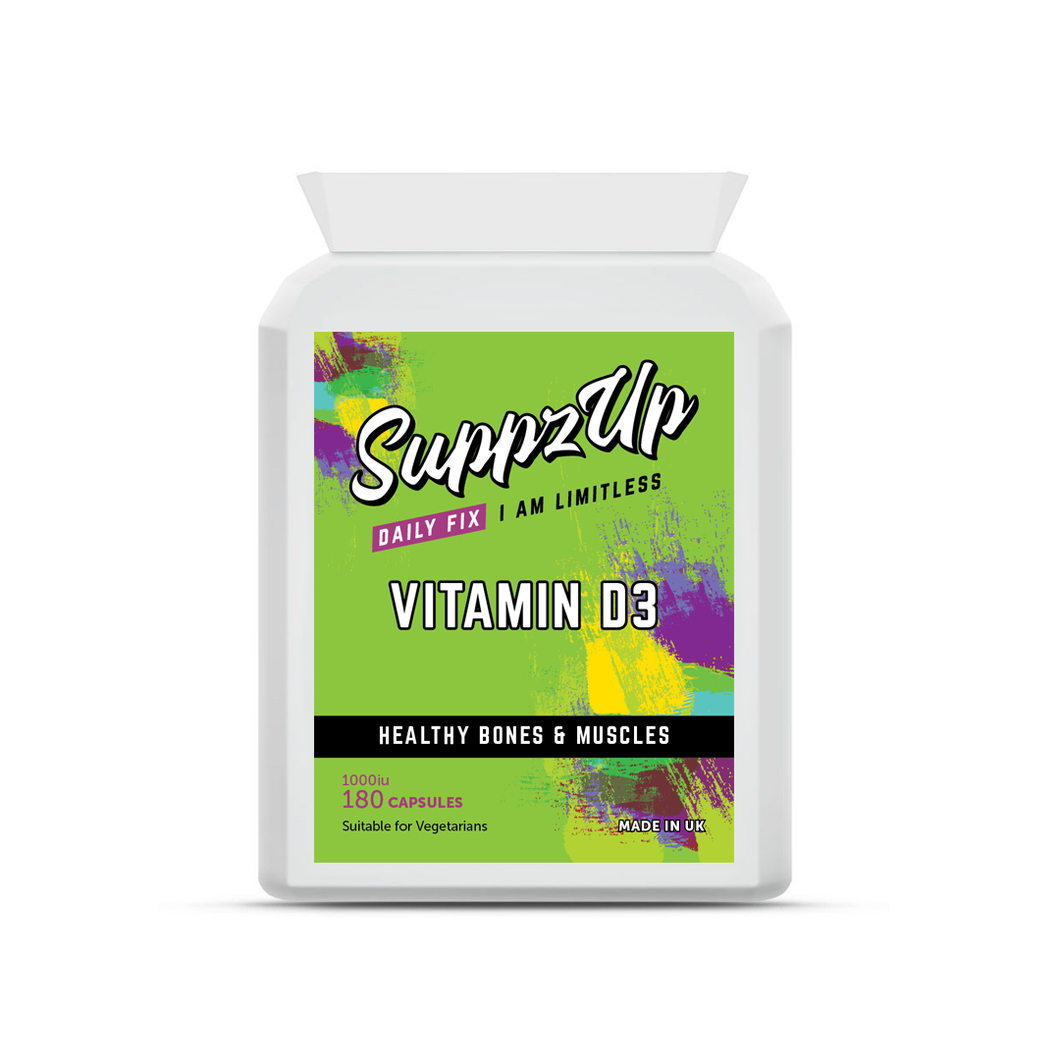 SuppzUp Vitamin D3 1000iu - 180 Tablets