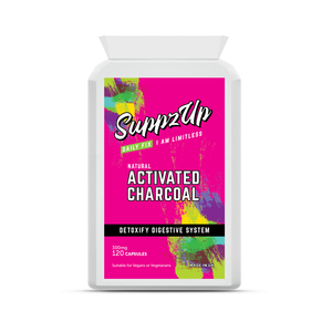 SuppzUp Activated Charcoal 300mg - 120 Capsules