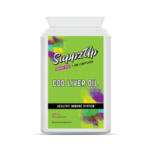 Load image into Gallery viewer, SuppzUp Cod Liver Oil 1000mg - 90 Capsules