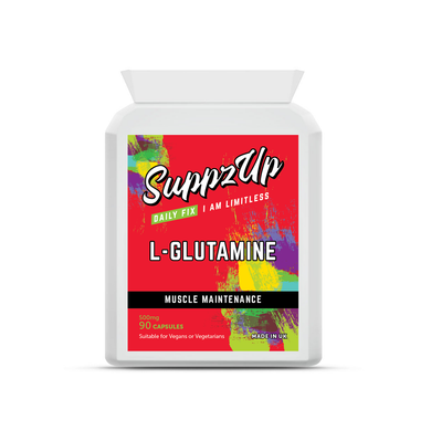 SuppzUp L-Glutamine 500mg - 90 Capsules