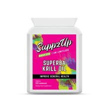 Load image into Gallery viewer, Suppzup - Superba Krill Oil Extract 500mg 60 Capsules