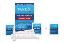 Load image into Gallery viewer, Tagcure PLUS Skin Tag Removal Device &amp; 10 or 20 Pack Extra Mini Bands PLUS - For Skin Tags 0.5cm or Larger - Unisex