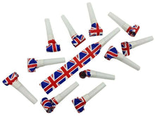 Load image into Gallery viewer, Union Jack Printed Party Blowers 12pk