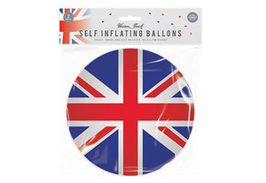 Union Jack Self Inflating Balloon Pack of 2